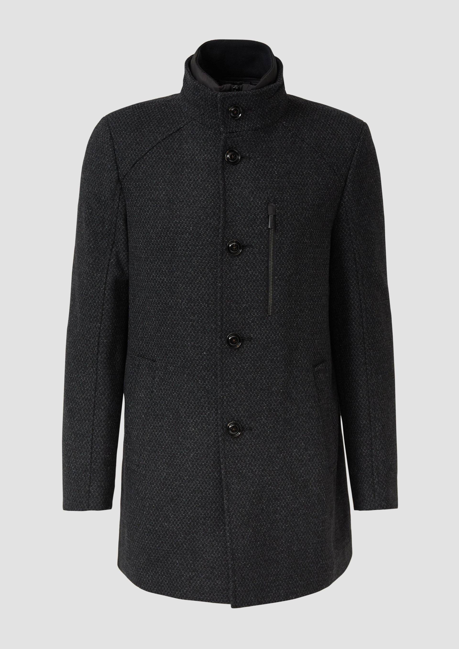 s.Oliver - Klassischer Mantel mit herausnehmbarem Insert, Herren, grau von s.Oliver