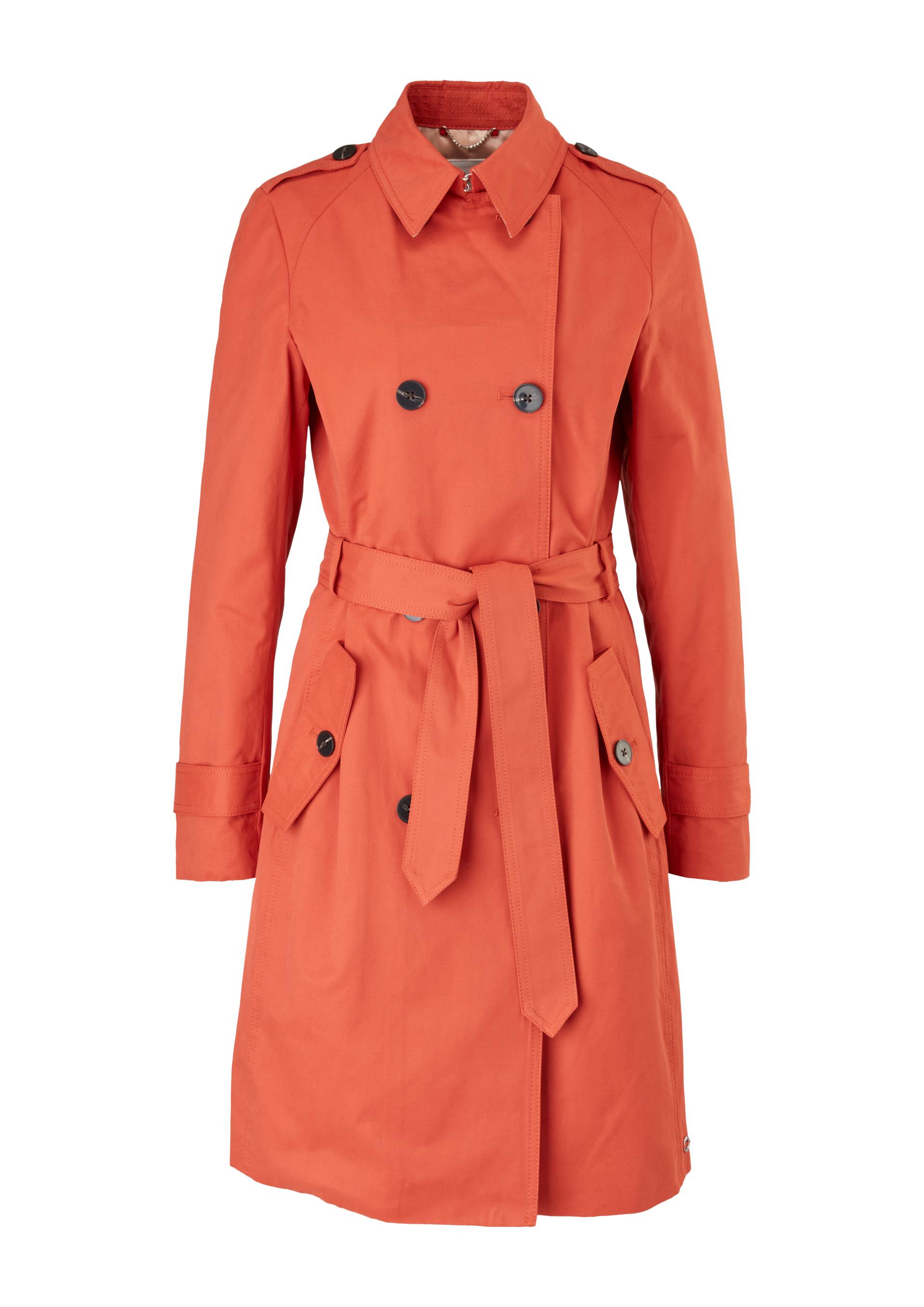 s.Oliver - Klassischer Trenchcoat, Damen, Orange von s.Oliver