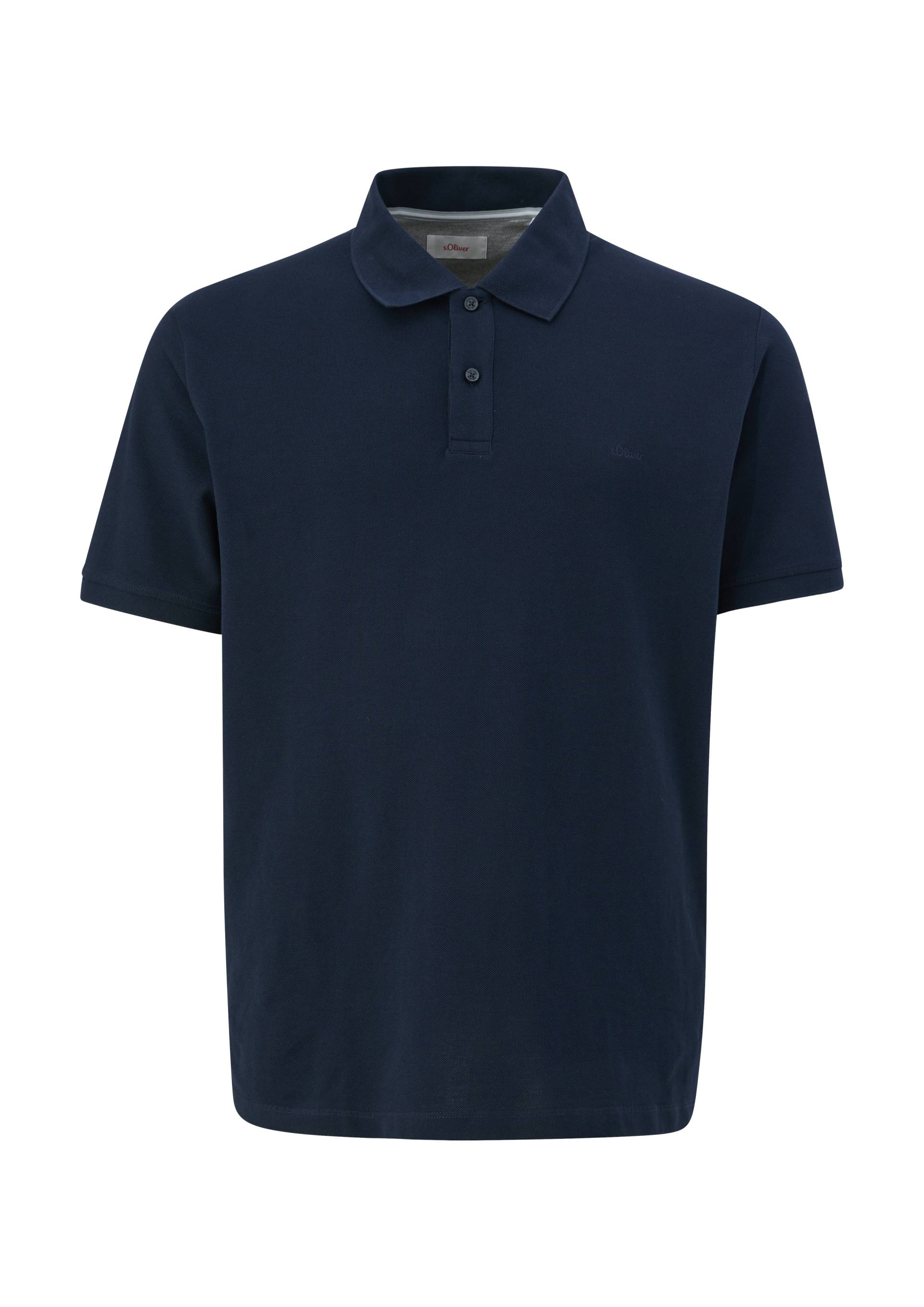 s.Oliver - Poloshirt aus Baumwollpiqué, Herren, blau von s.Oliver