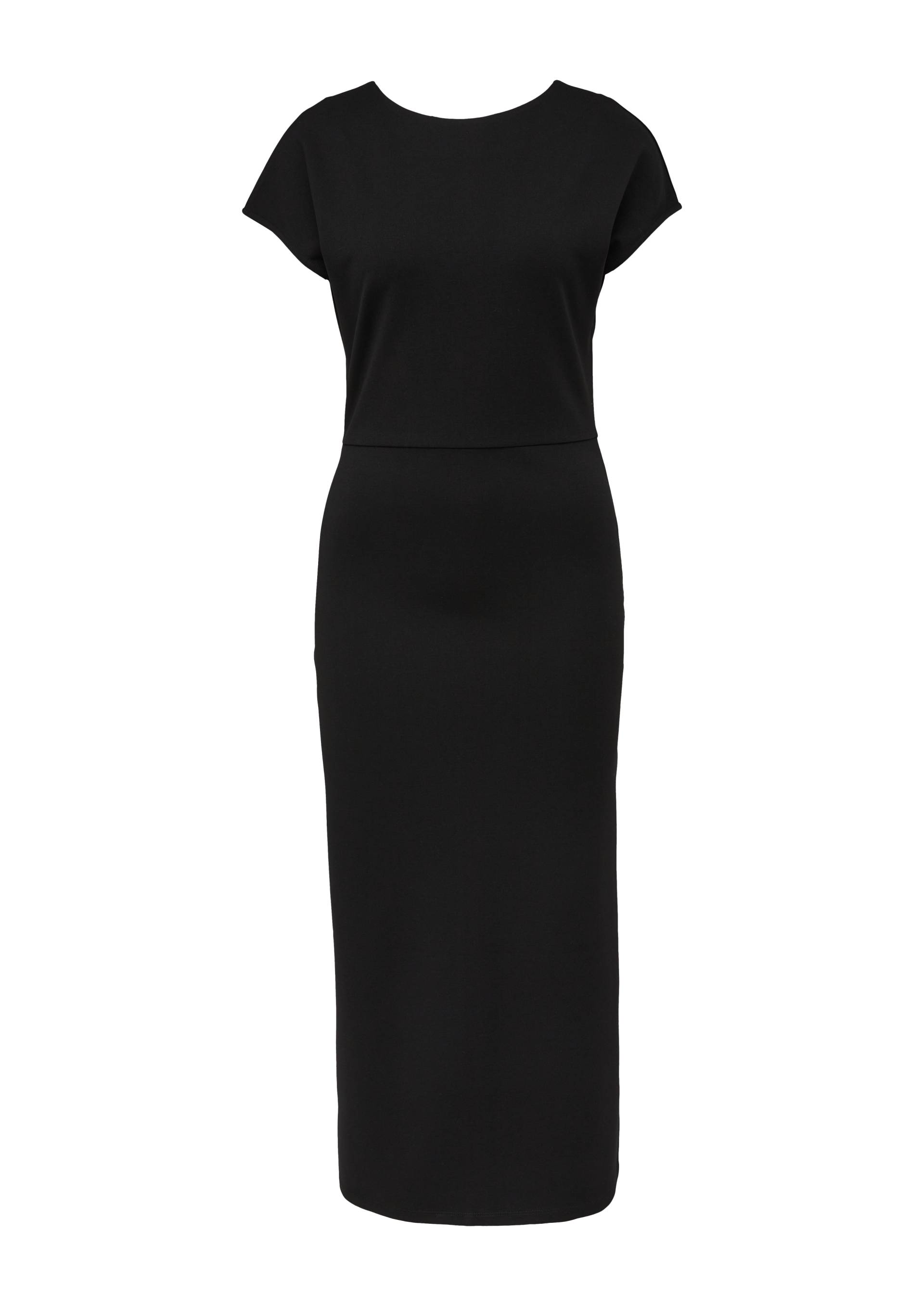 s.Oliver - Kleid aus Viskosemix, Damen, schwarz von s.Oliver