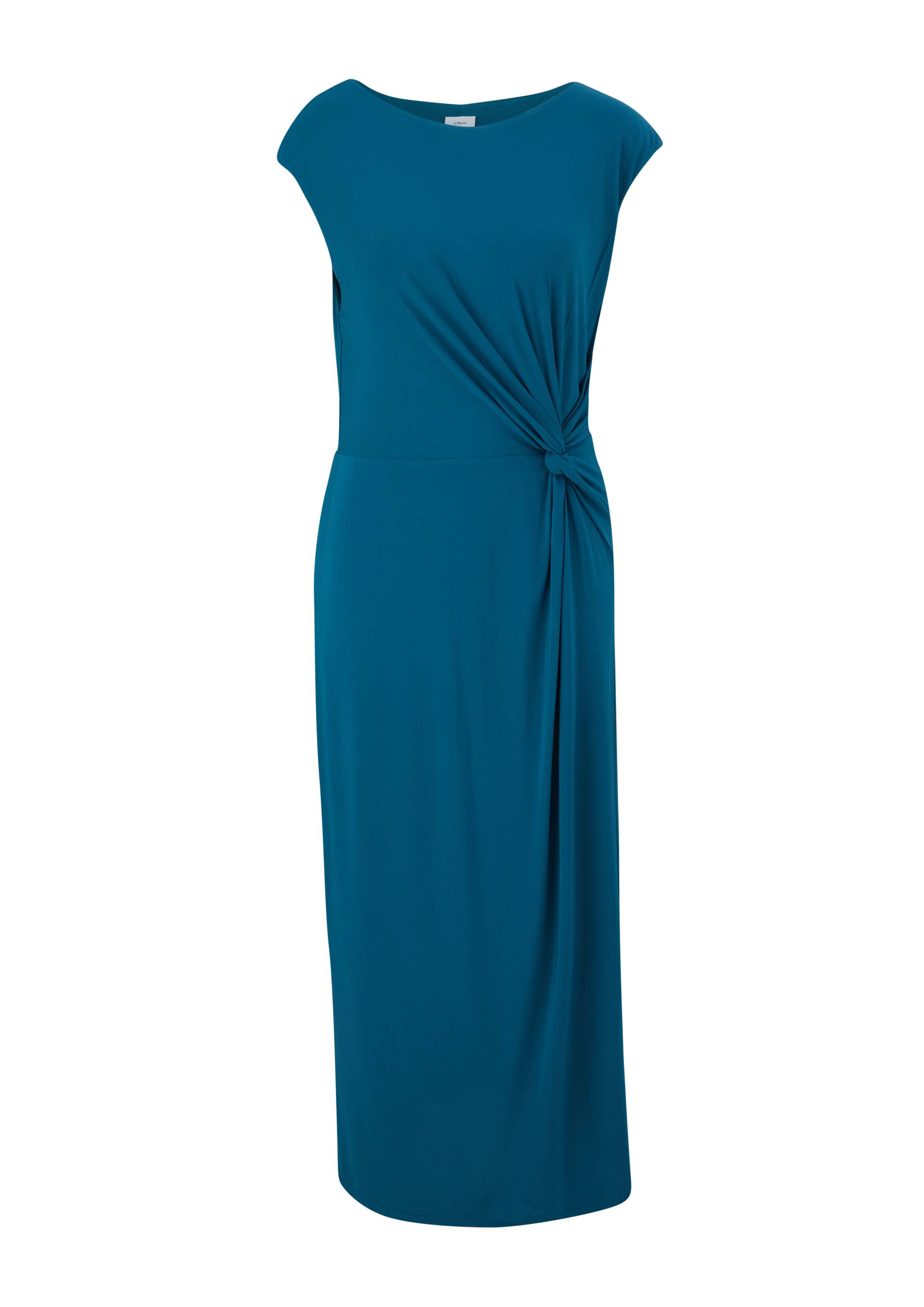 s.Oliver - Kleid aus schimmerndem Viskosestretch, Damen, Blau von s.Oliver