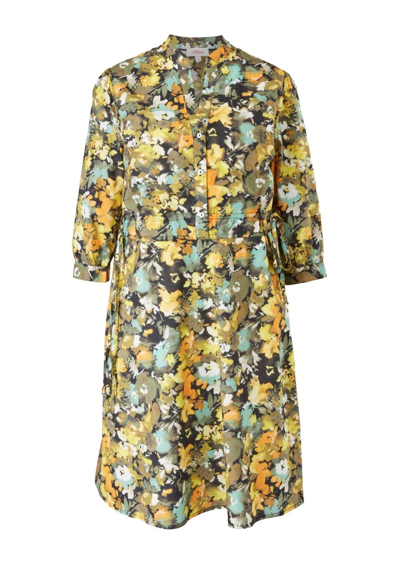 s.Oliver - Kleid gelb | blau | mehrfarbig - Gr. - 42 von s.Oliver