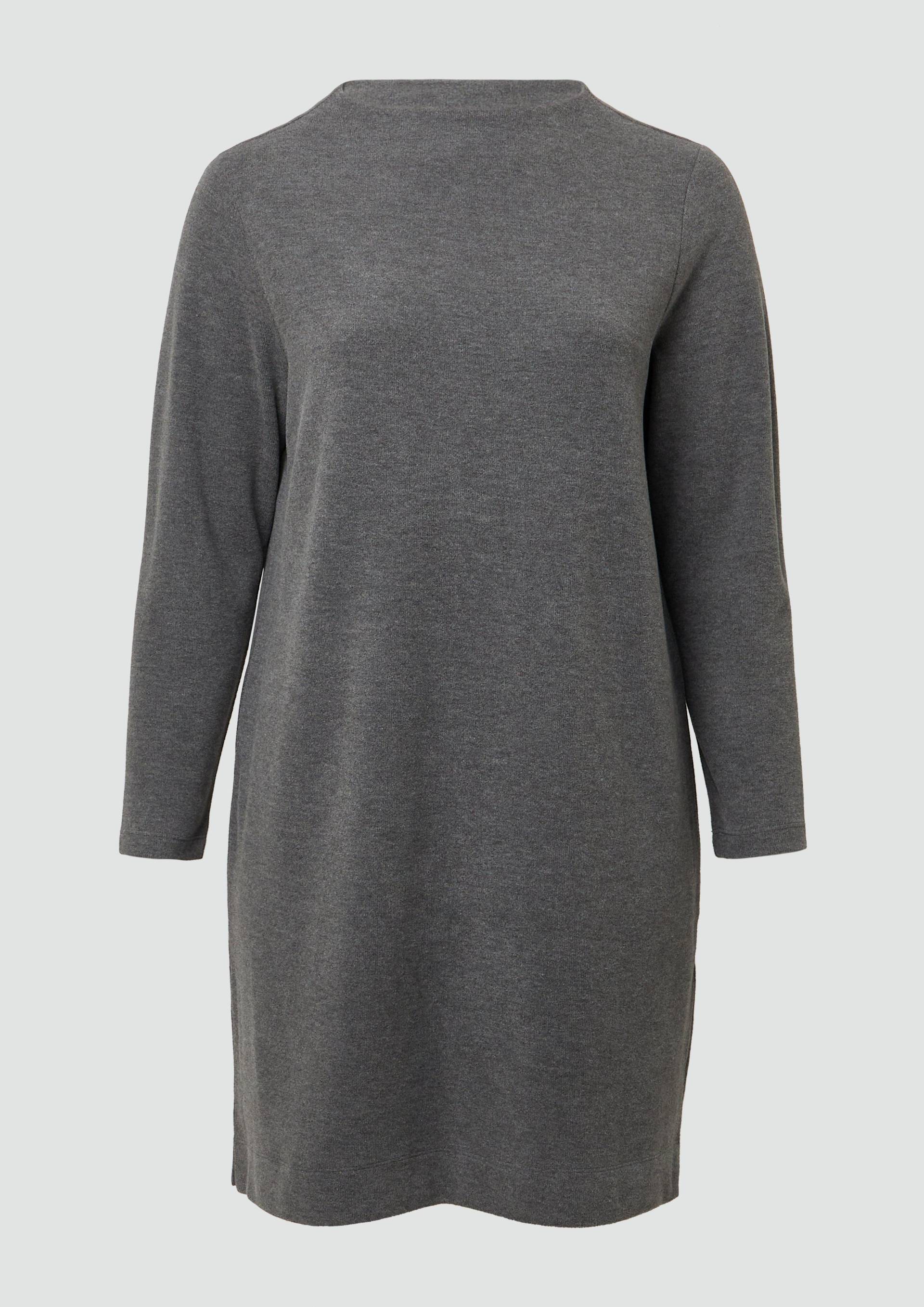 s.Oliver - Kleid im Relaxed Fit mit Turtle Neck, Damen, grau von s.Oliver