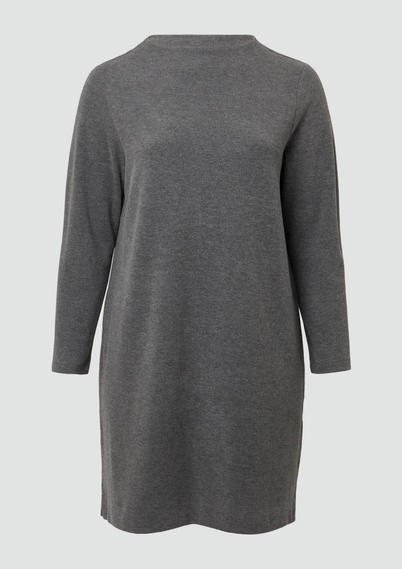 s.Oliver - Kleid im Relaxed Fit mit Turtle Neck, Damen, grau von s.Oliver