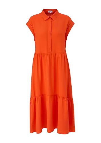 s.Oliver Damen Kleid lang, Orange 2550, 38 von s.Oliver