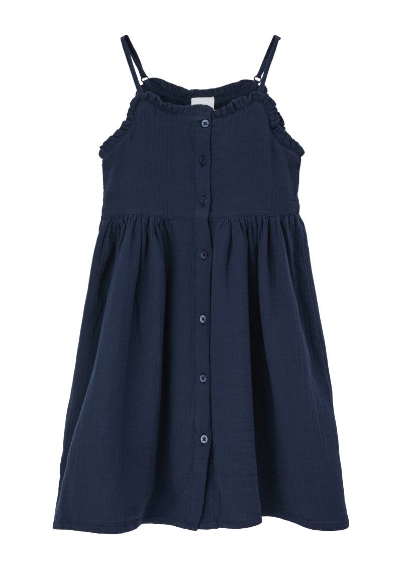 s.Oliver - Kleid mit Rüschen, Kinder, blau von s.Oliver