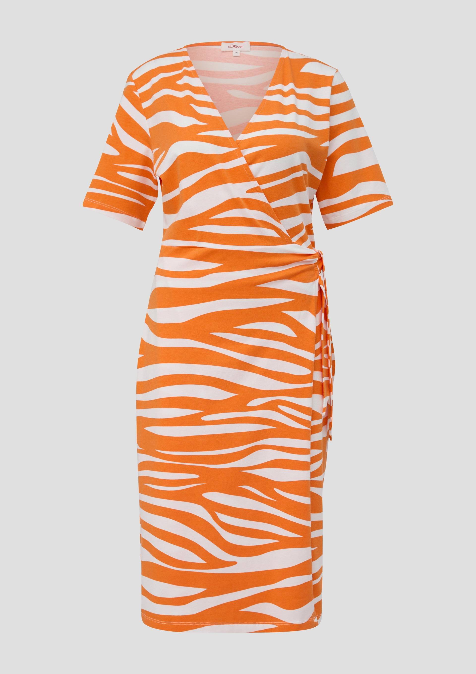s.Oliver - Kleid mit V-Ausschnitt, Damen, Orange s.Oliver - Kleid mit V-Ausschnitt, Damen, Orange von s.Oliver