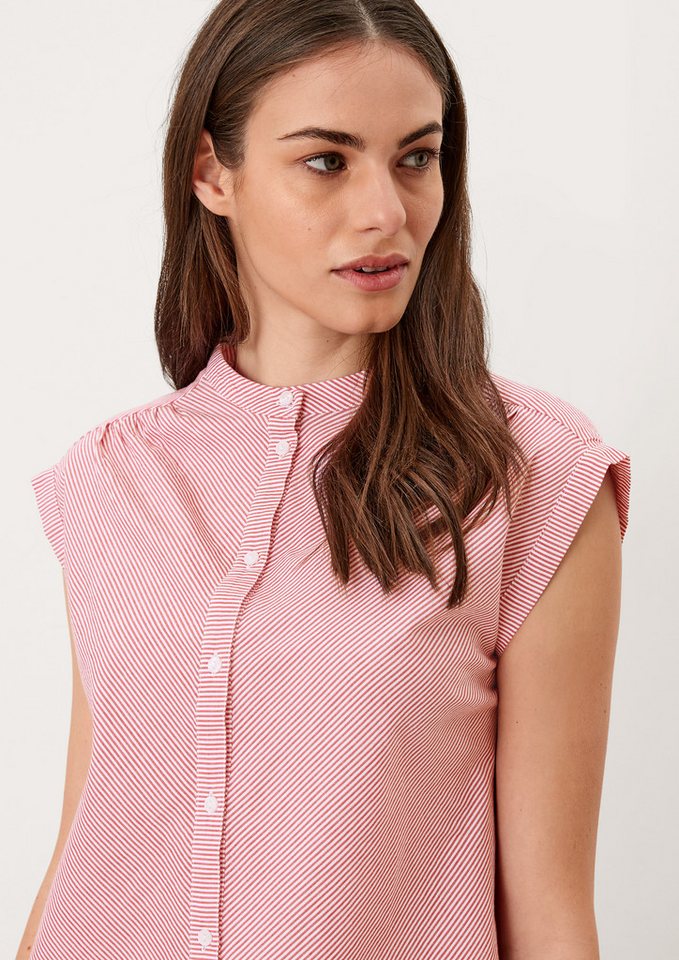 s.Oliver Kurzarmbluse Bluse Bluse mit Rundhalsausschnitt von s.Oliver