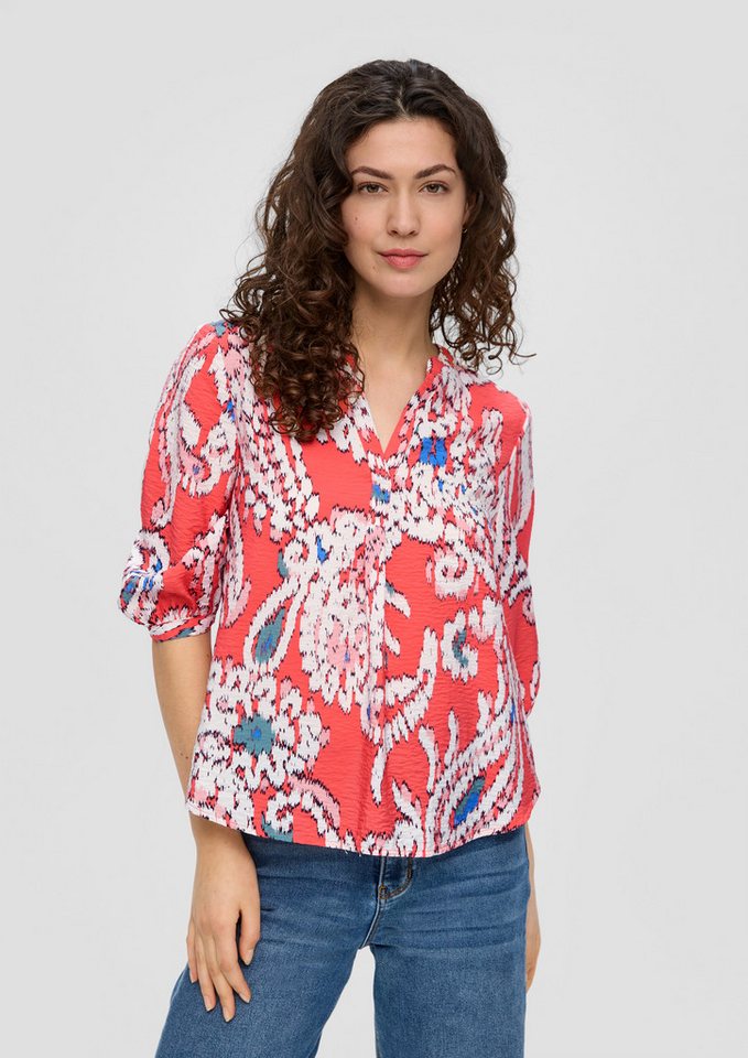 s.Oliver Kurzarmbluse Bluse Tunikabluse aus Viskosemix von s.Oliver