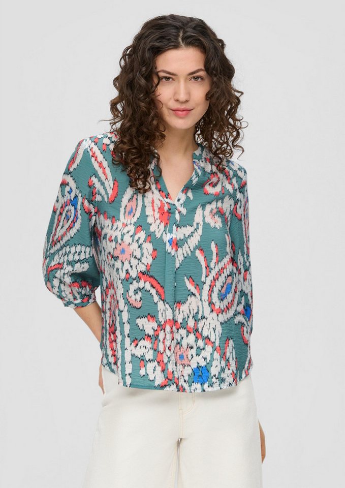 s.Oliver Kurzarmbluse Bluse Tunikabluse aus Viskosemix von s.Oliver