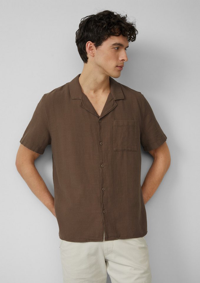 s.Oliver Kurzarmhemd Hemd Resort Fit: Baumwollshirt mit Strukturstreifen von s.Oliver