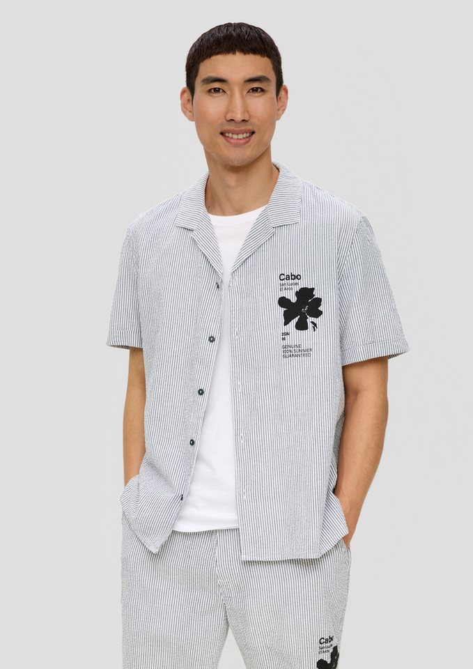 s.Oliver Kurzarmhemd Hemd Kurzarmhemd aus Baumwollmix von s.Oliver