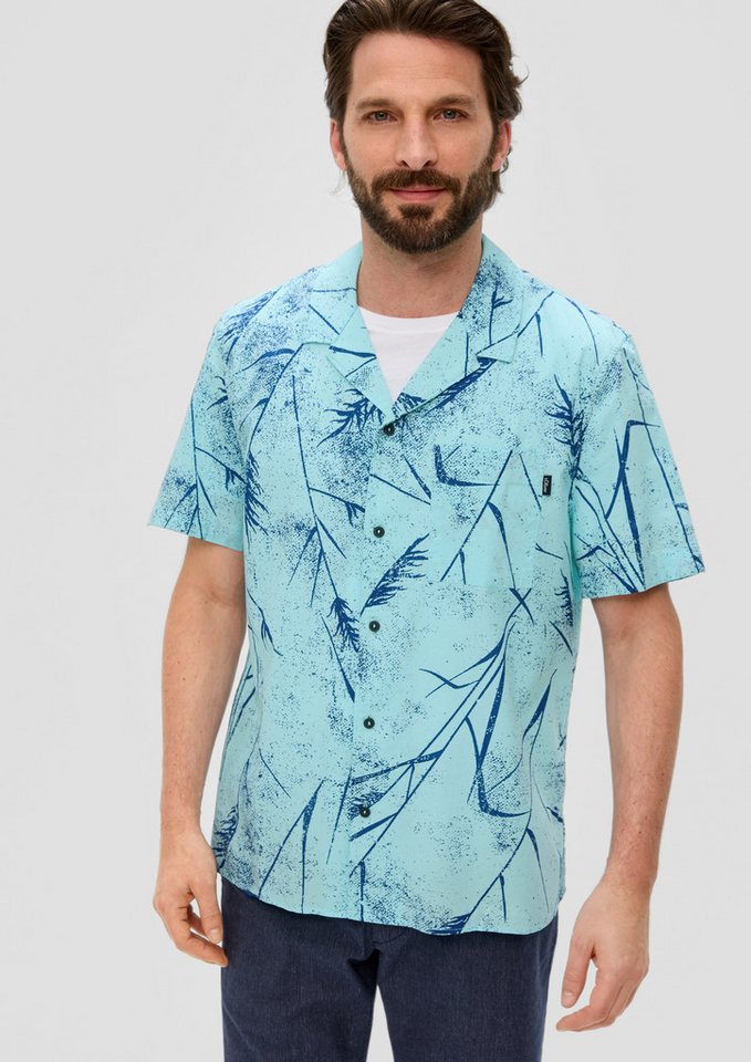 s.Oliver Kurzarmhemd Hemd Regular: Hemd aus Popeline von s.Oliver