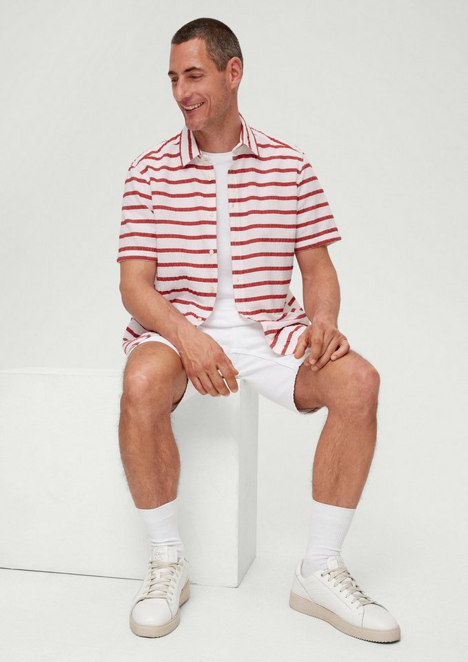 s.Oliver Kurzarmhemd Hemd Regular: Kurzarmhemd im Streifendesign von s.Oliver