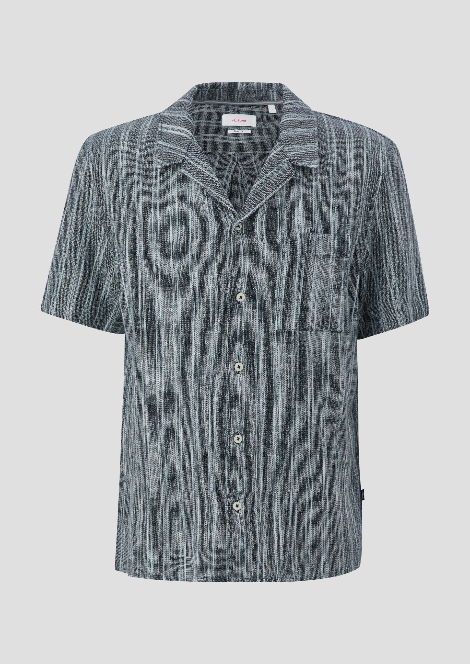 s.Oliver - Resort Fit: Kurzarmhemd aus Leinenmix, Herren, blau s.Oliver - Resort Fit: Kurzarmhemd aus Leinenmix, Herren, blau von s.Oliver
