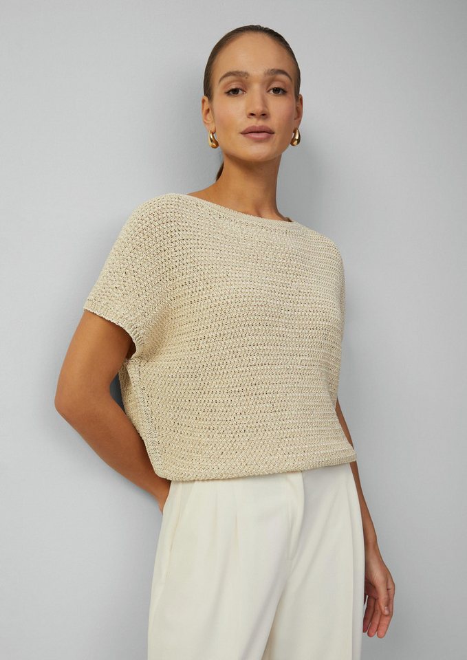 s.Oliver Kurzarmpullover Strickpullunder Ärmelloser Pullover im Relaxed Fit von s.Oliver