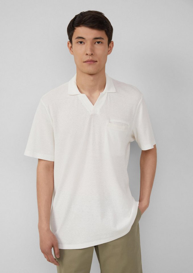 s.Oliver Kurzarmshirt Polo-Shirt Poloshirt aus Leinenmix mit Brusttasche von s.Oliver