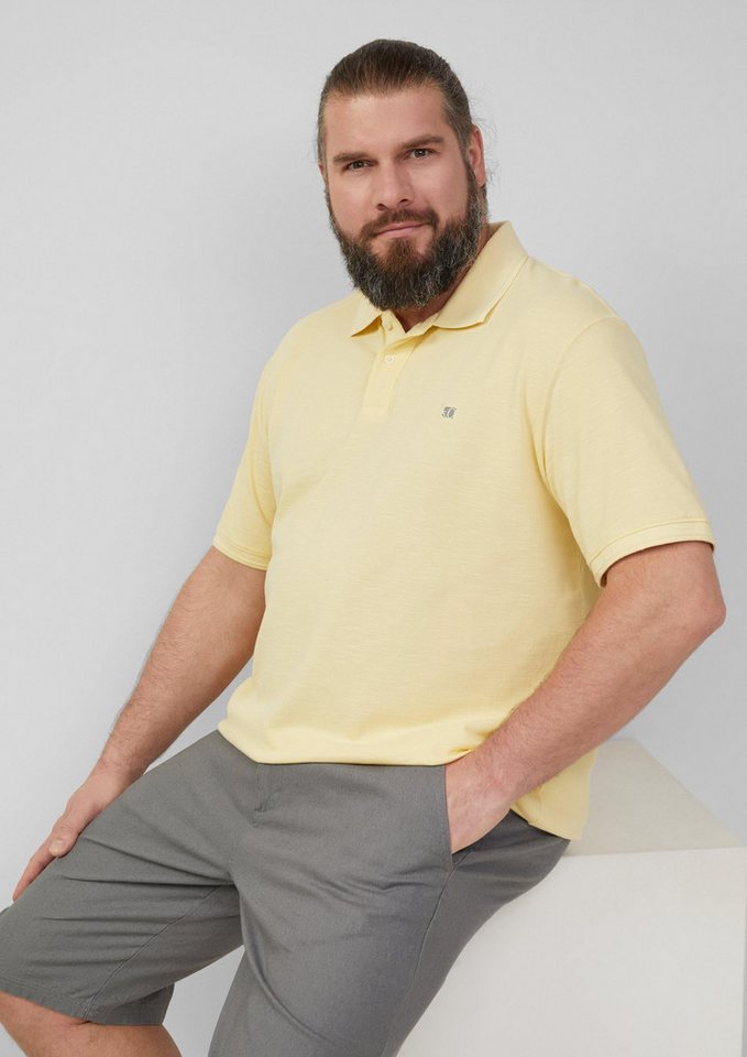 s.Oliver Kurzarmshirt Polo-Shirt Poloshirt mit kleinem Labelpatch von s.Oliver