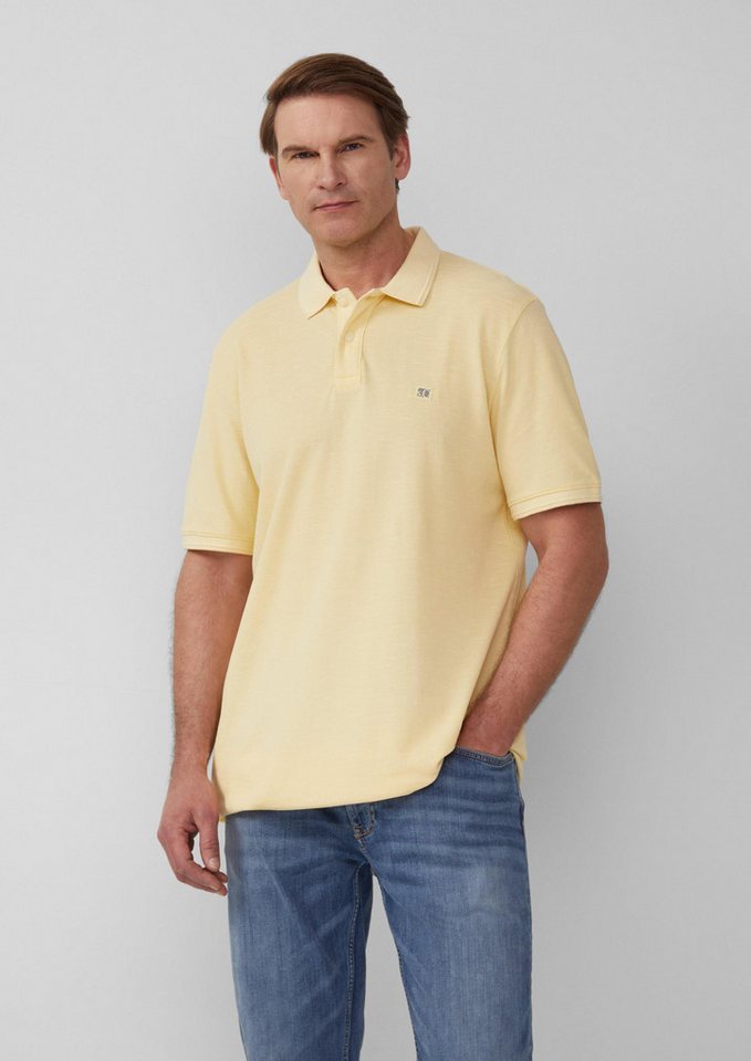 s.Oliver Kurzarmshirt Polo-Shirt Poloshirt mit kleinem Labelpatch von s.Oliver
