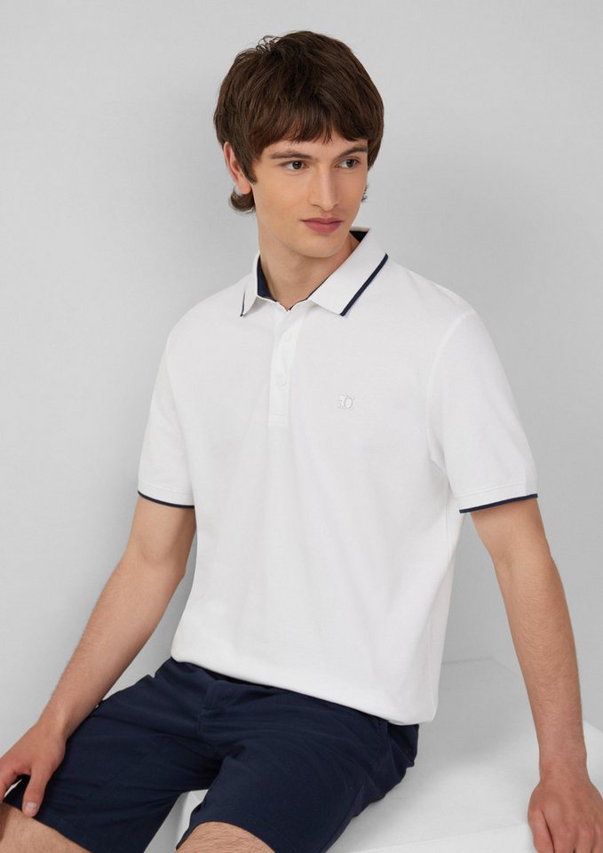 s.Oliver Kurzarmshirt Polo-Shirt Sportives Piqué-Poloshirt mit Kontrast-Details von s.Oliver