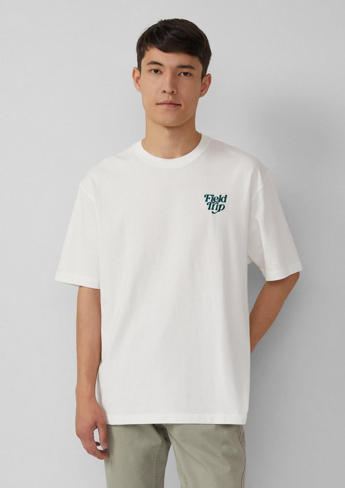 s.Oliver Kurzarmshirt T-Shirt Heavy Jersey T-Shirt im Relaxed Fit mit Stickerei von s.Oliver
