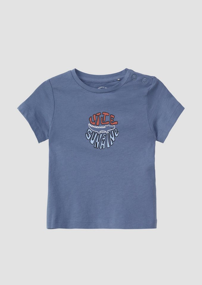 s.Oliver Kurzarmshirt T-Shirt Baumwoll-T-Shirt mit Frontprint von s.Oliver