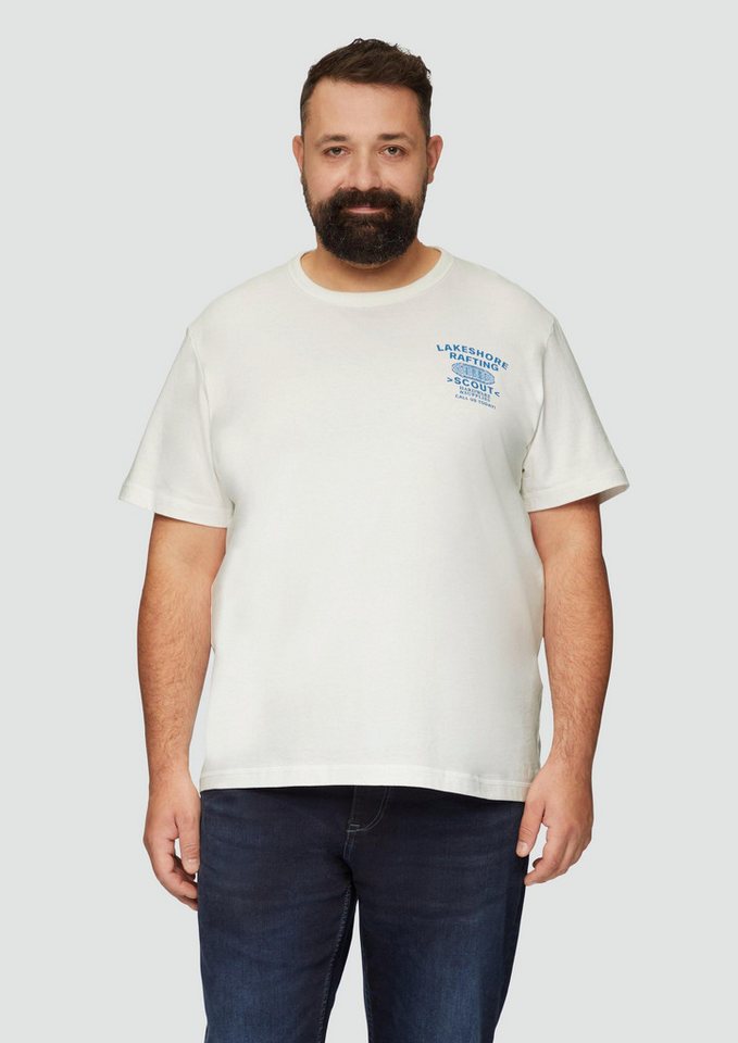 s.Oliver Kurzarmshirt T-Shirt Baumwollshirt mit Frontprint von s.Oliver