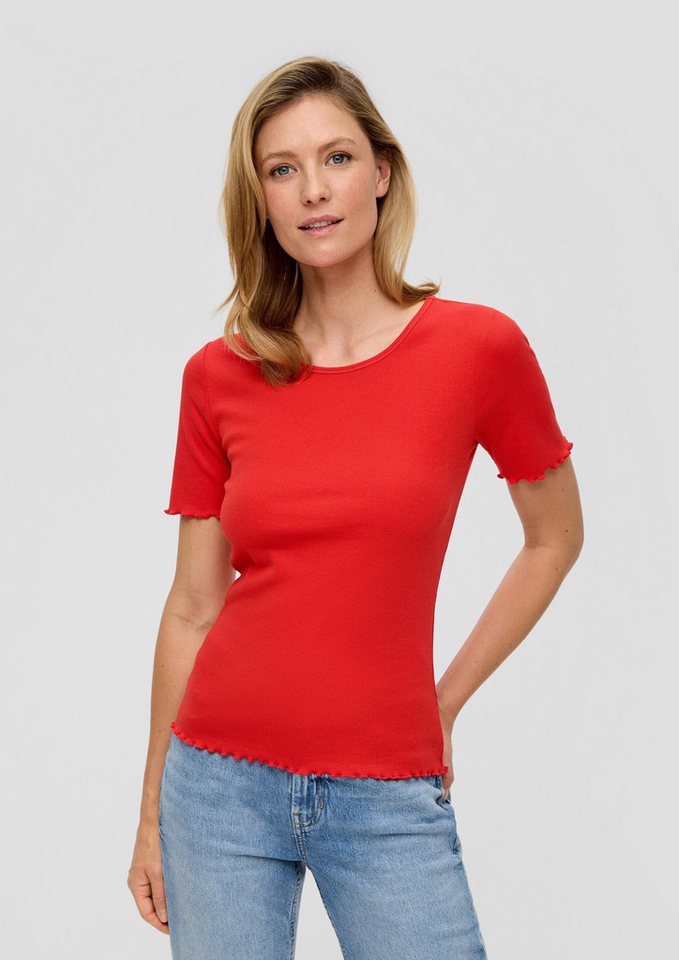 s.Oliver Kurzarmshirt T-Shirt Elastisches T-Shirt im Slim Fit mit Rundhalsausschnitt von s.Oliver