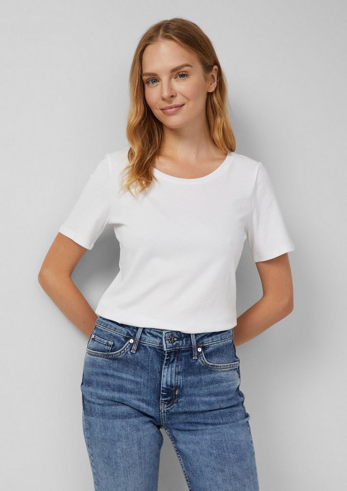 s.Oliver Kurzarmshirt T-Shirt T-Shirt aus Interlockjersey im 2er-Pack (1-tlg) von s.Oliver