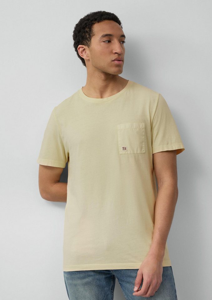 s.Oliver Kurzarmshirt T-Shirt T-Shirt mit Brusttasche und Garment Dye von s.Oliver