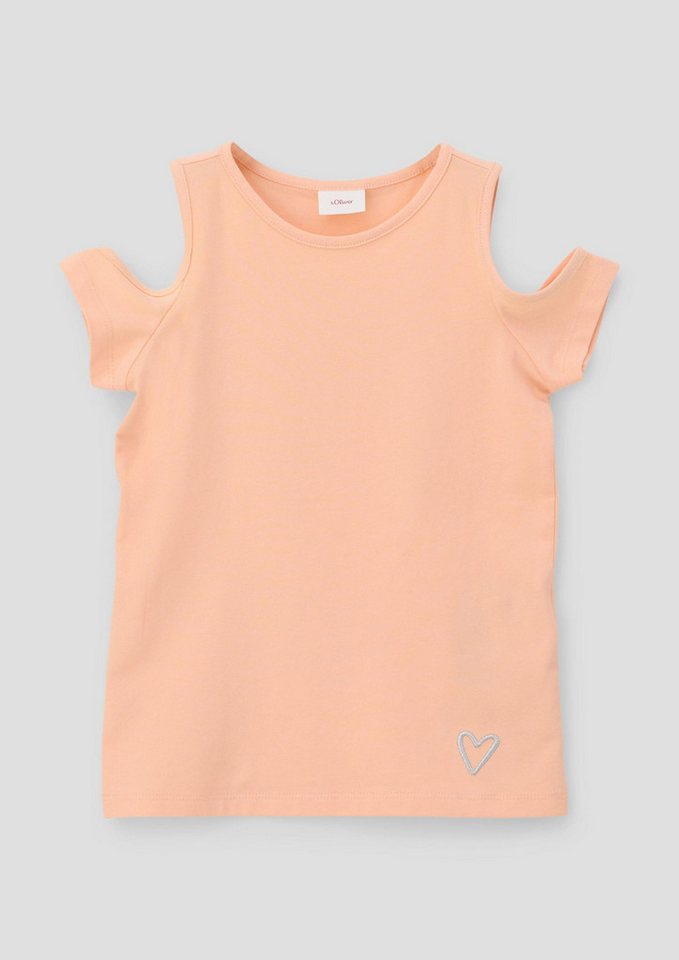 s.Oliver Kurzarmshirt T-Shirt T-Shirt mit Cut-outs von s.Oliver