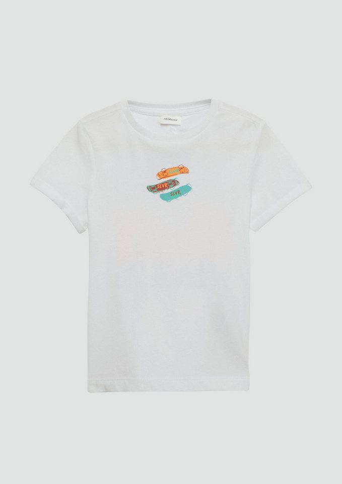 s.Oliver Kurzarmshirt T-Shirt T-Shirt mit Front- und Rückenprint von s.Oliver