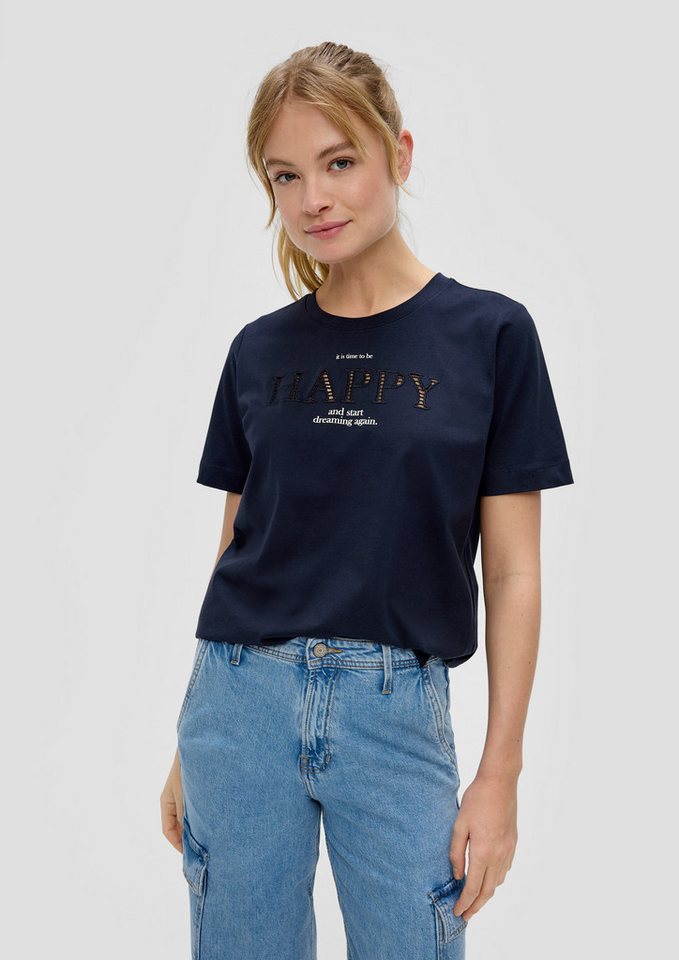 s.Oliver Kurzarmshirt T-Shirt T-Shirt mit Frontprint (1-tlg) von s.Oliver