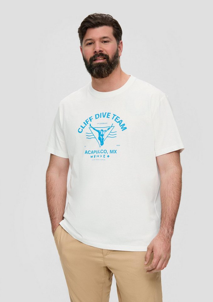 s.Oliver Kurzarmshirt T-Shirt T-Shirt mit Frontprint von s.Oliver