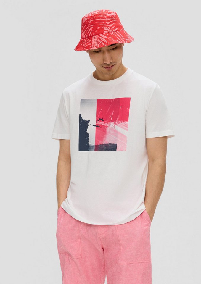 s.Oliver Kurzarmshirt T-Shirt T-Shirt mit Frontprint von s.Oliver