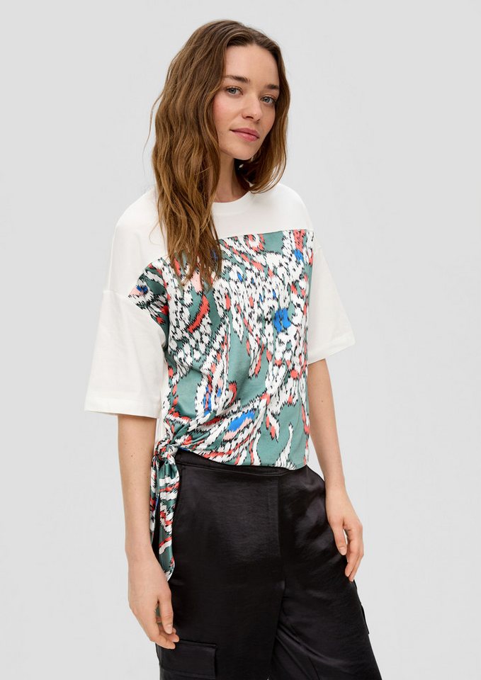 s.Oliver Kurzarmshirt T-Shirt T-Shirt mit Knoten-Detail von s.Oliver