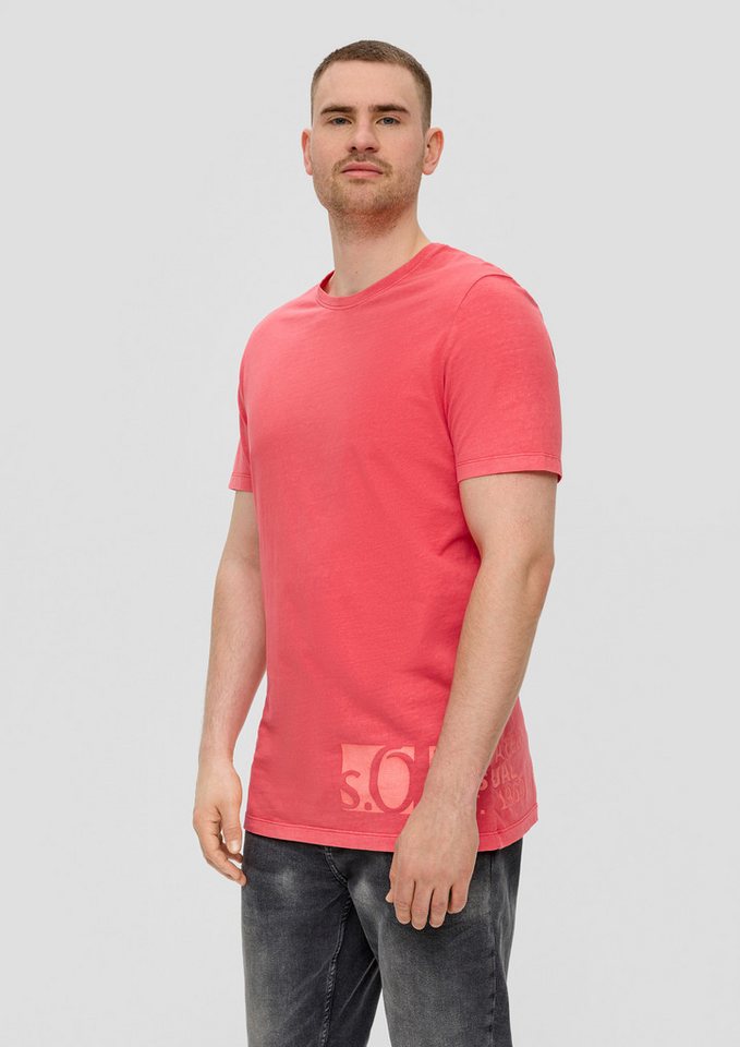 s.Oliver Kurzarmshirt T-Shirt T-Shirt mit Logo-Patch von s.Oliver