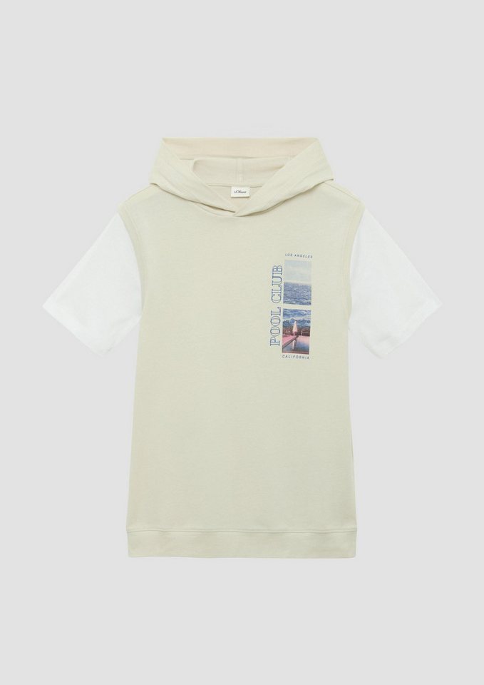 s.Oliver Kurzarmshirt T-Shirt T-Shirt in Two-Layering-Optik von s.Oliver