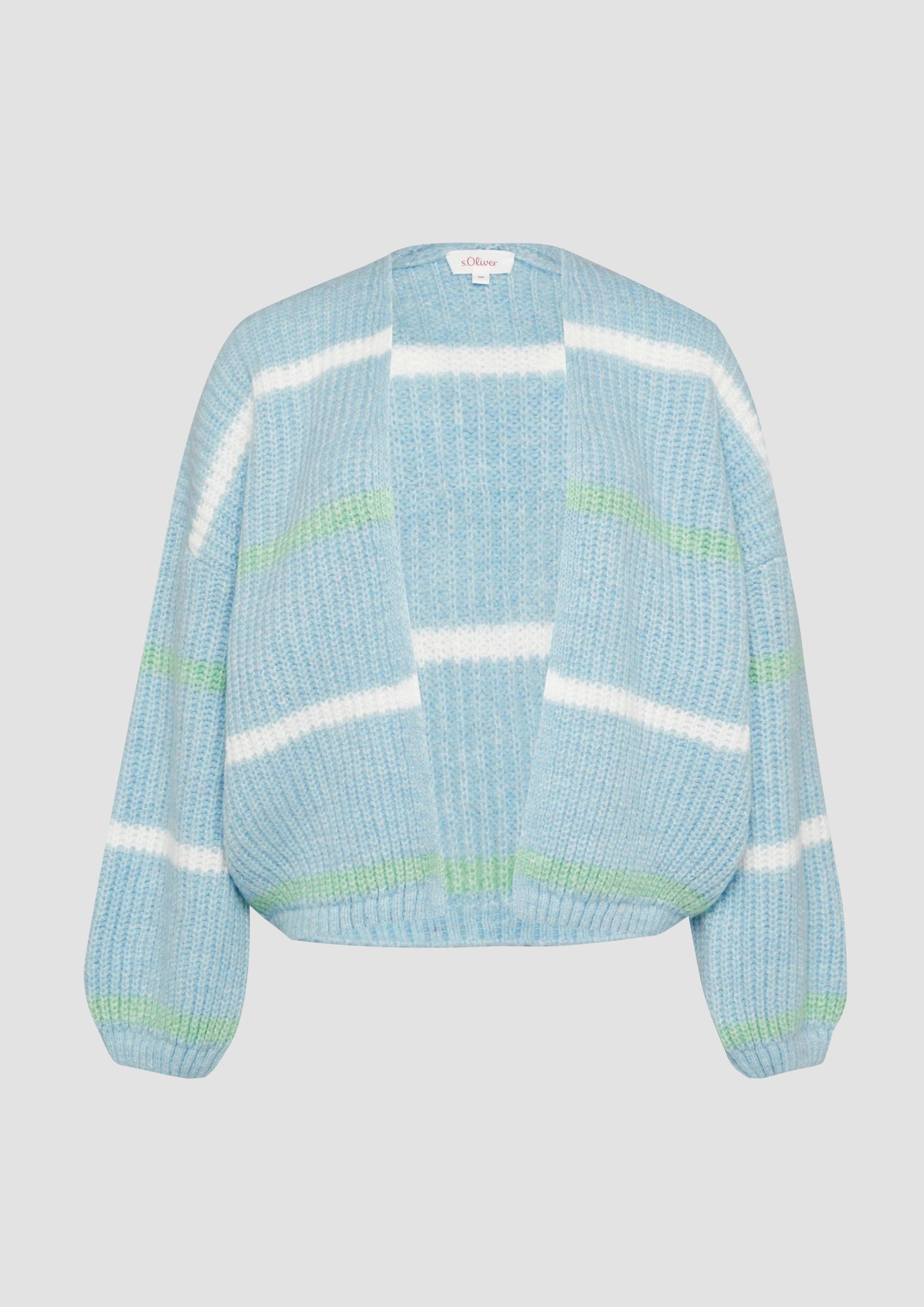 s.Oliver - Kurzer Cardigan mit überschnittenen Schultern, Damen, blau s.Oliver - Kurzer Cardigan mit überschnittenen Schultern, Damen, blau von s.Oliver