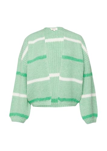 Kurzer Cardigan mit überschnittenen Schultern Minze 48 von s.Oliver