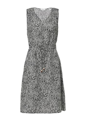 s.Oliver Kurzes Kleid aus Strukturiertem Viskosemix mit Binde-Detail schwarz 38 von s.Oliver