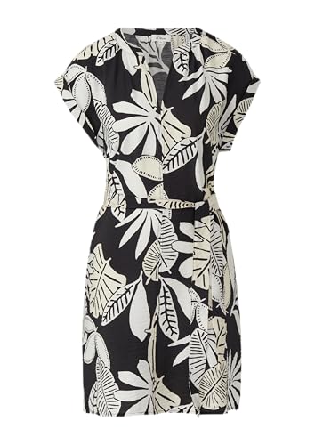 s.Oliver Kurzes Kleid aus Viskosemix im Relaxed Fit schwarz 44 von s.Oliver