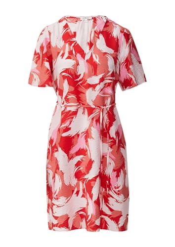 s.Oliver Kurzes Kleid aus Viskosemix mit Puffärmeln preiselbeere 44 von s.Oliver