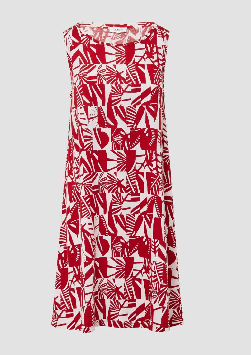 s.Oliver - Kurzes Kleid mit Cut-out-Detail, Damen, rot von s.Oliver
