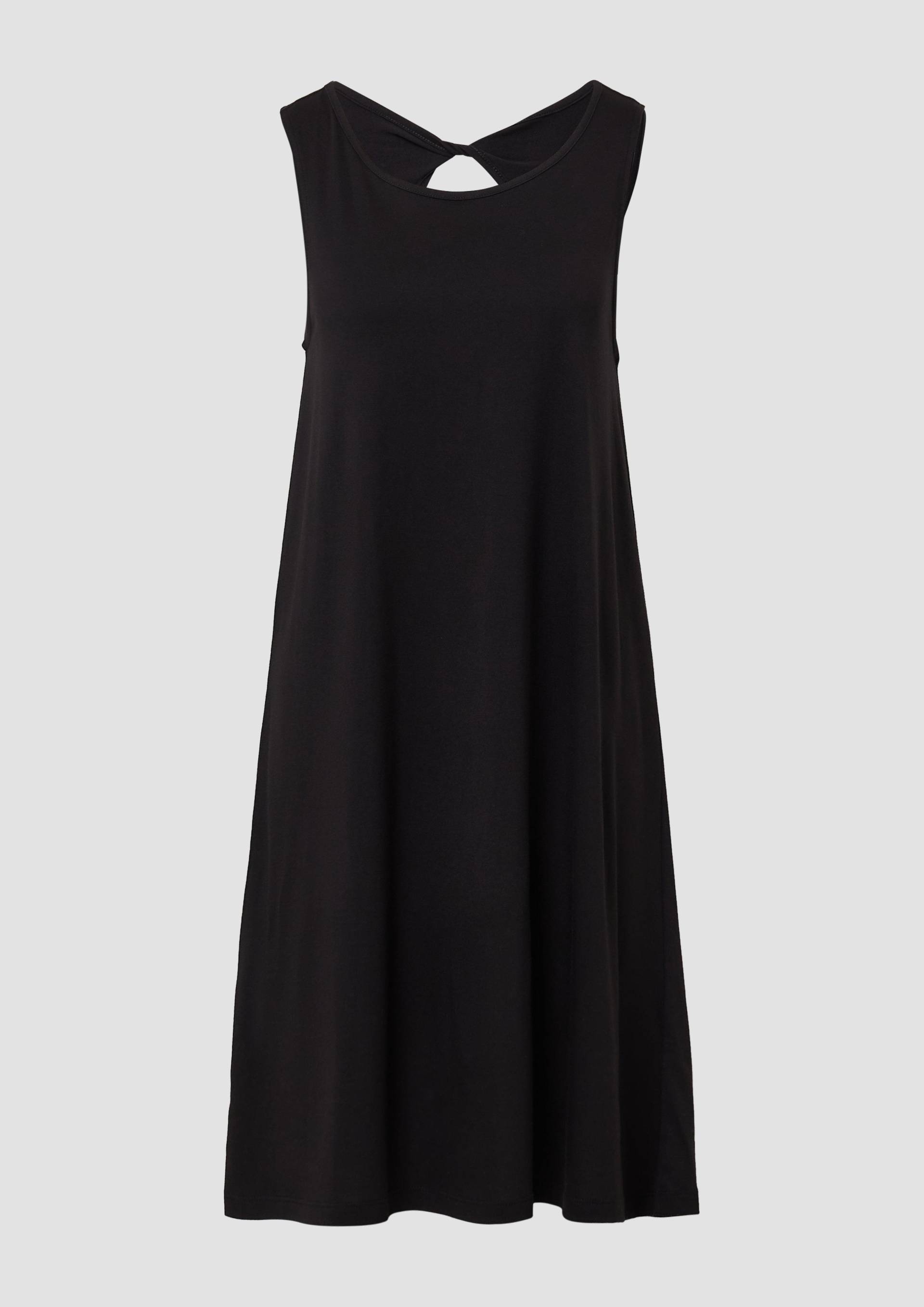s.Oliver - Kurzes Kleid mit Cut-out-Detail, Damen, schwarz von s.Oliver