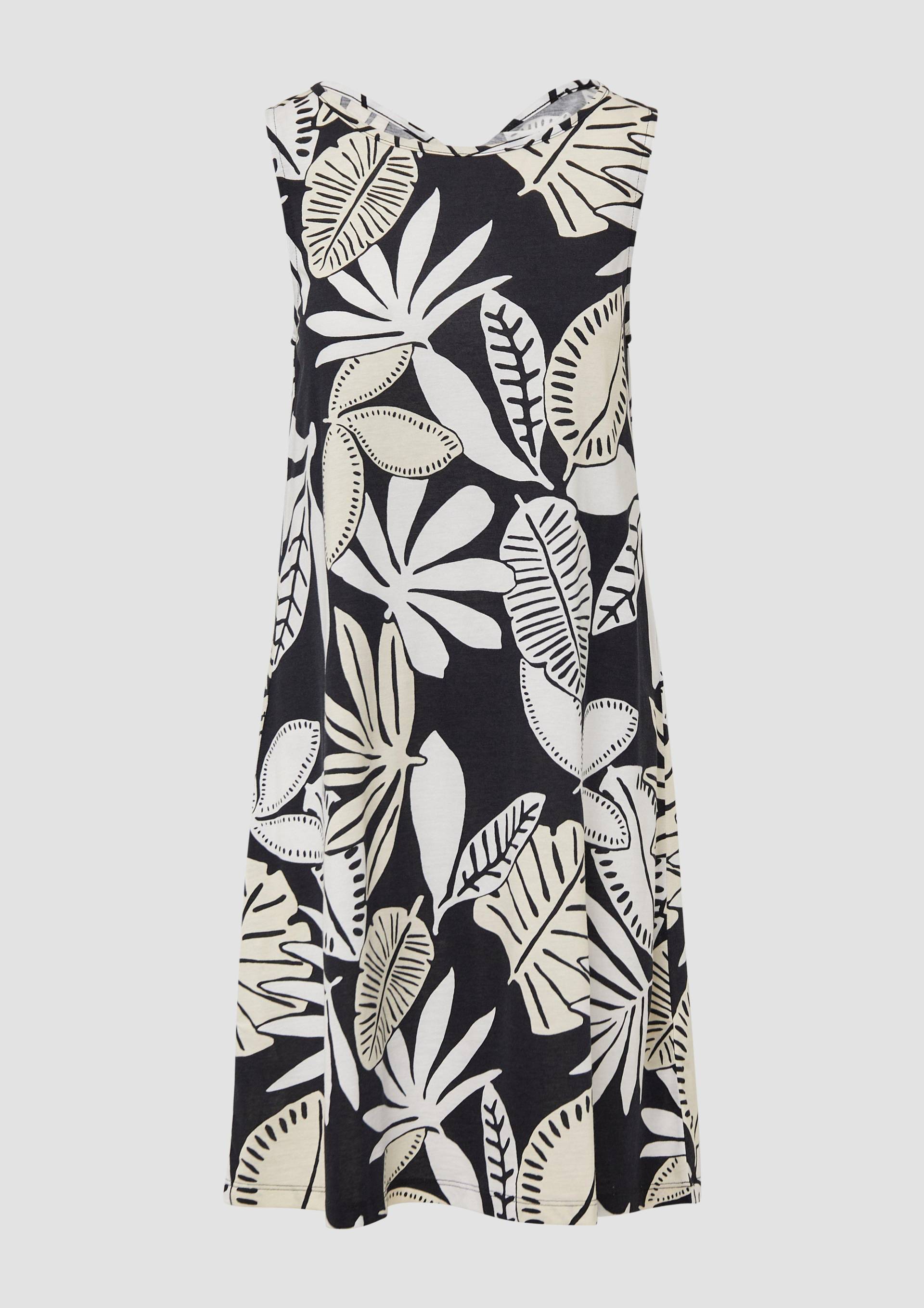 s.Oliver - Kurzes Kleid mit Cut-out-Detail, Damen, schwarz von s.Oliver