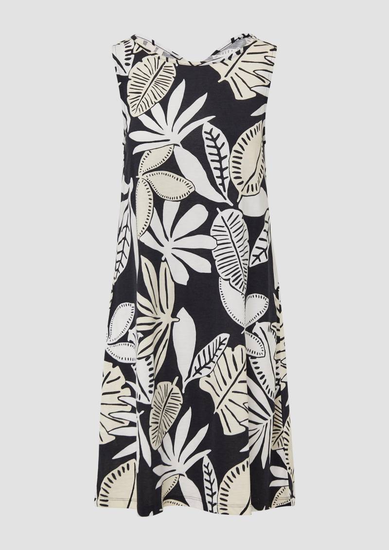 s.Oliver - Kurzes Kleid mit Cut-out-Detail, Damen, schwarz von s.Oliver