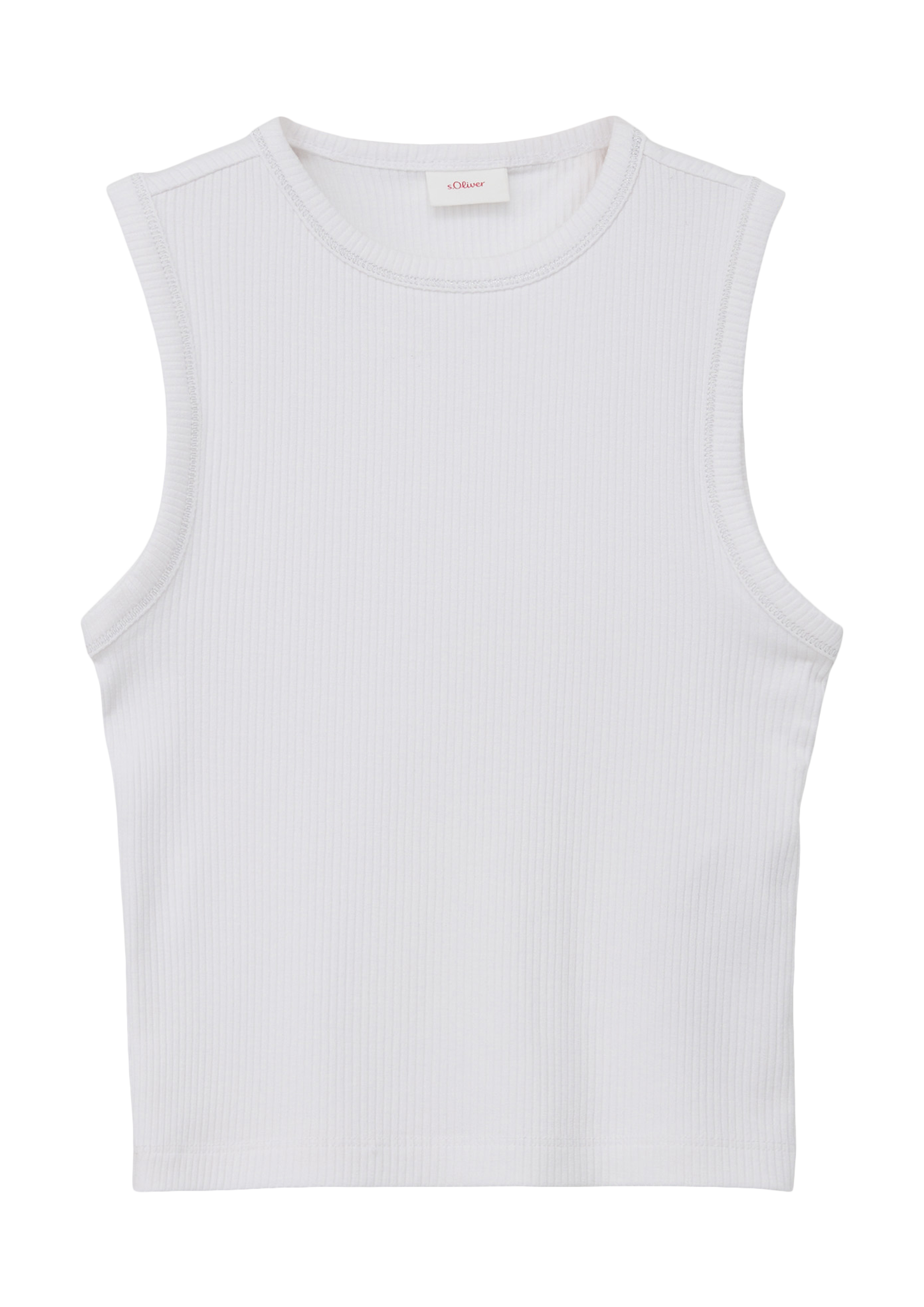 s.Oliver - Kurzes Tanktop aus Viskosestretch, Mädchen, weiß von s.Oliver