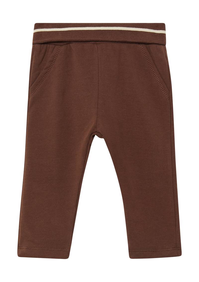 s.Oliver - Kuschelige Unisex-Jogpants mit Umschlagbund, Babys, braun von s.Oliver