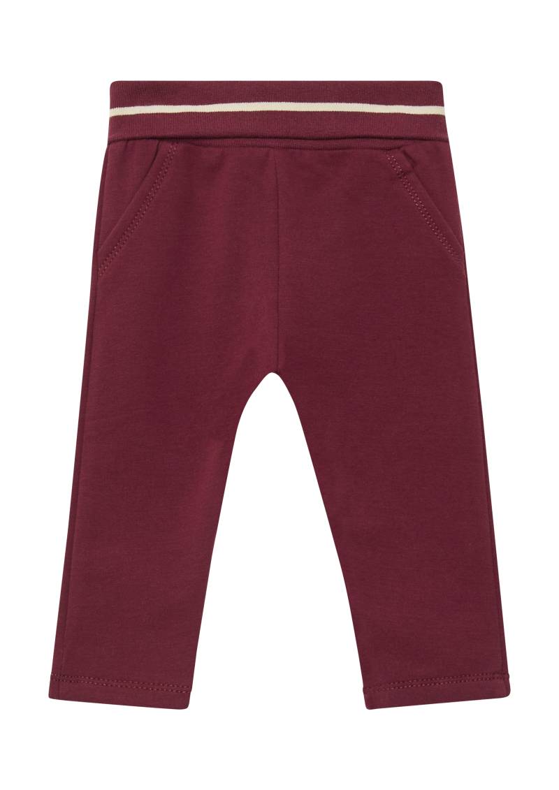 s.Oliver - Kuschelige Unisex-Jogpants mit Umschlagbund, Babys, rot von s.Oliver